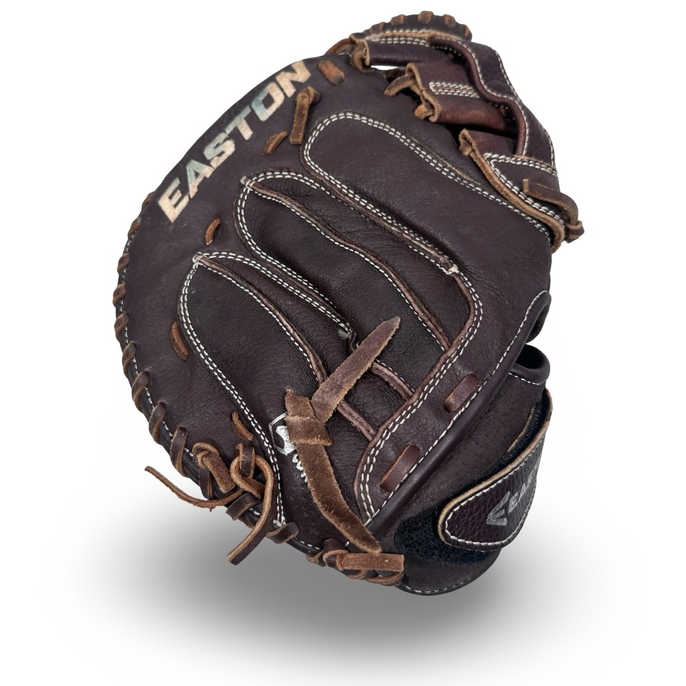 Easton PFP2 Catchers Mitt 34 Inch Pattern Brown Leather Softball RH Thrower